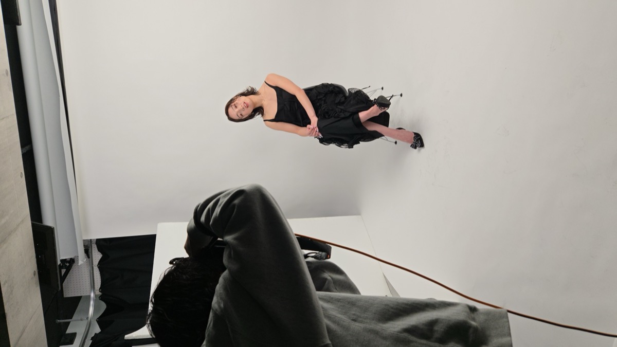 撮影風景 - スタジオセッティング