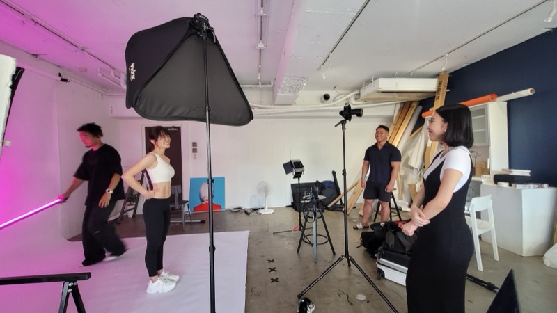 撮影風景 - メイクアップ